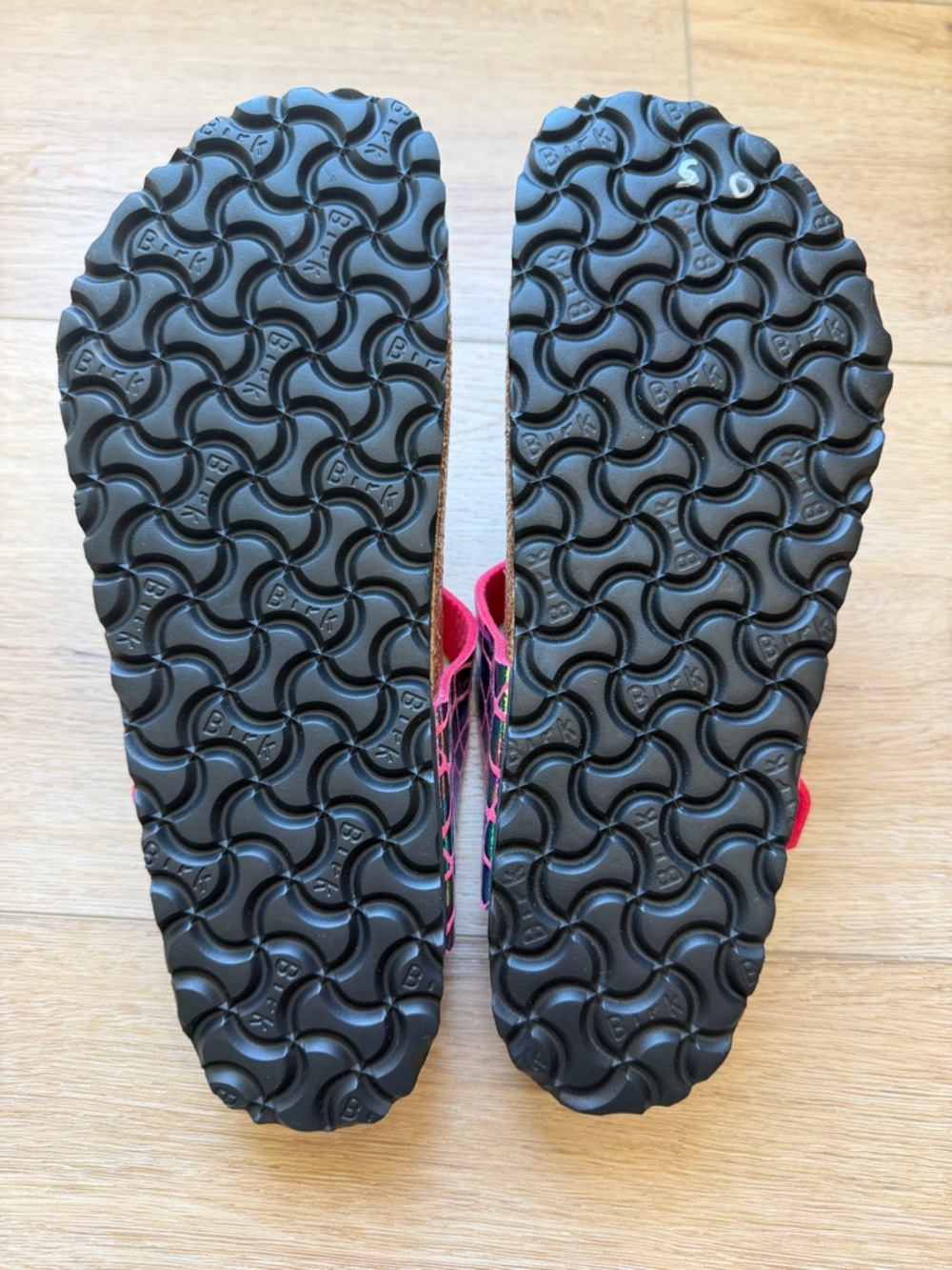 Birkenstock Pink Multicolor Gizeh Sandals - Picture 3 of 3